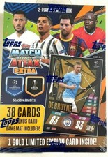 2020-21 TOPPS MATCH ATTAX EXTRA UEFA CHAMPIONS & EUROPA LEAGUE SOCCER DECK BOX