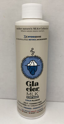 Glacier MLK Cold Plunge Self - Correcting Thermogel in Cream moisturizer 6.0 oz