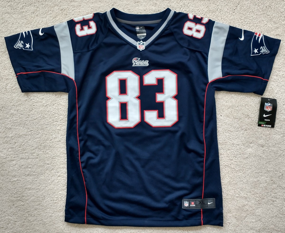 New England Patriots #83 WES WELKER Limited Jersey YOUTH XL NWT
