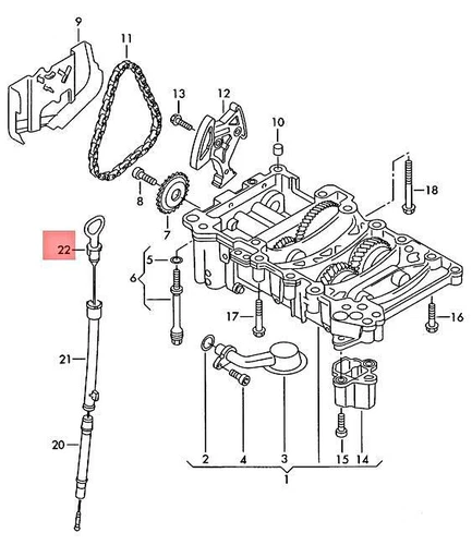 OEM Oil Dipstick VW Beetle Cabrio Golf R32 GTI Rabbit 06F115611A - Picture 1 of 1