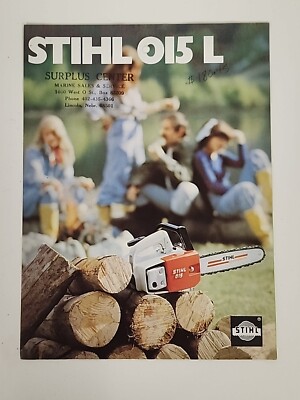 Vintage Stihl 015 020 031 041 051 075 AV Chainsaw Brochures 1980's