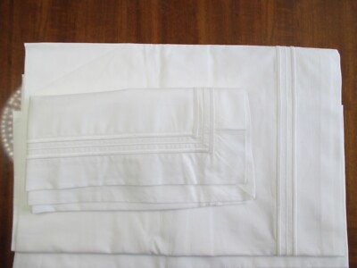 Frette Tre Bourdon Baby Sheet Set White 100% Cotton Made in Italy NWT