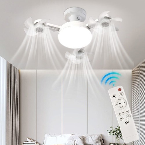 E26/E27 Drone Shape Fan Lights 3 Wind Speeds Plug-In Fan Light for Living Room - Picture 2 of 18