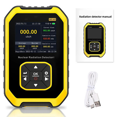 GM Geiger Counter Tube Nuclear Radiation Detector β γ X-Ray Dosimeter Monitor