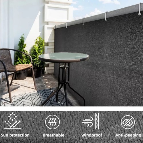 5M Garden Privcy Screen Netting Fence Balcony Shade Windbreak Shade Screening UK - Bild 7 von 13
