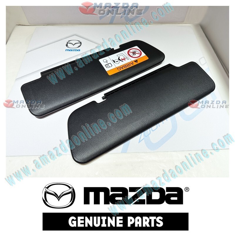 Mazda Original Black Sun Visor L&R Combo fits 2015-2020 MX-5 Miata