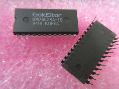 GOLDSTAR GM76C28A-10 2KX8 76C28 16K SRAM DIP24 ATARI SPECTRUM BBC ACORN x2 Stück
