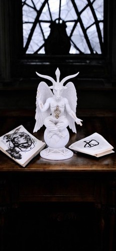 Dark Lord Baphomet Goat of Mendes Occult Altar Gothic Statue Fantasy Figurine - Picture 2 of 7