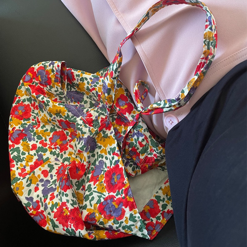 Bolso Floral Primavera y Verano Bolso Delgado de Algodón Mujer Bolso de Hombro Bolso de Mano Oblicuo - Imagen 2 de 13