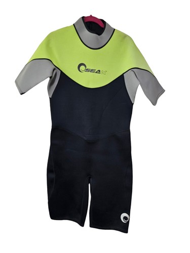 Mens Super Stretch Shorty Surf Diving Spring suit Wetsuit Size XL Neoprene 3/2mm - Picture 2 of 15