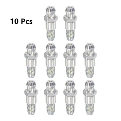 10pcs Steel Straight Grease Fitting M6-M10 mm Thread Hydraulic Grease Fitting