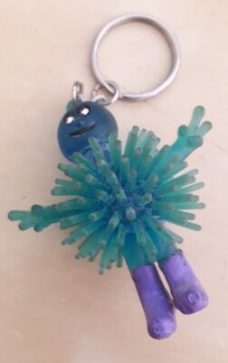 Schlüsselanhänger ''Lächelnder Koosh Ball'' (6 x 6 cm)