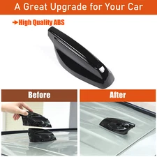 ABS Glossy Black Shark Fin Antenna Cover Cap For Land Rover Defender 2020-2024