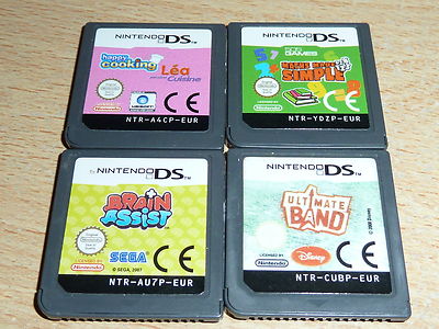 RESTPOSTEN 4 NINTENDO DS DSI 3DS SPIELWAGEN Happy Cooking Mathe Gehirnunterstützung U Band