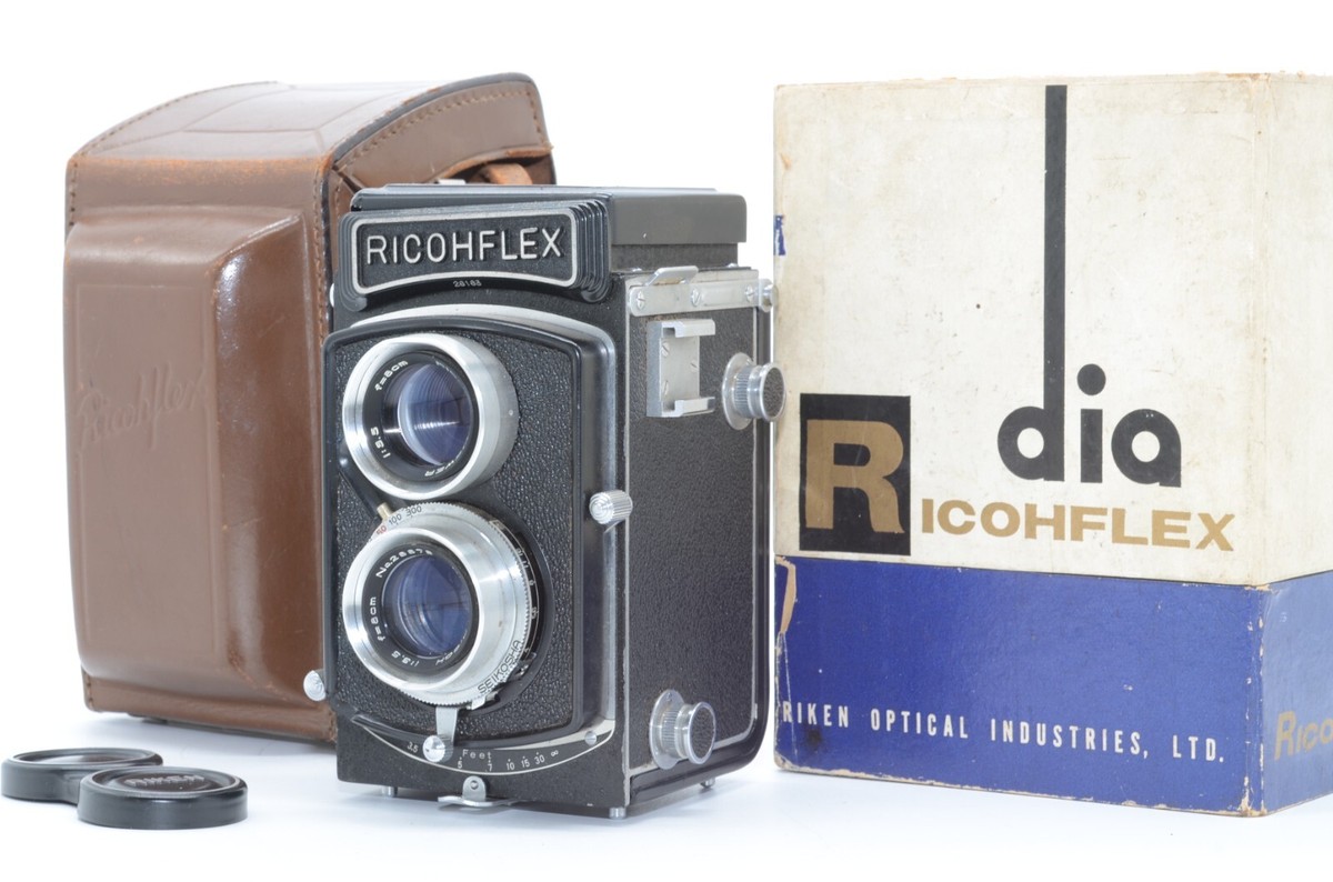 小夏様ご検討品 RICOHFLEX DIA 80mm F3.5 二眼レフカメラ MINT w/ Box] Ricoh Ricohflex Dia 80mm f3.5 TLR film Camera
