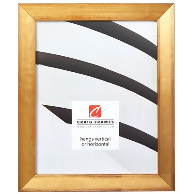 Craig Frames Siena, 1-Inch Contemporary Gold Wood Picture Frame