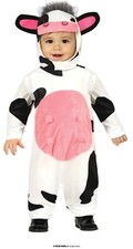 COSTUME MUCCA CARNEVALE ANIMALE VESTITO BAMBINO NEONATO UNISEX COW CUCCIOLO