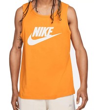 NIKE MENS SPORTSWEAR ICON FUTURA TANKTOP SIZE SMALL KUMQUAT 25