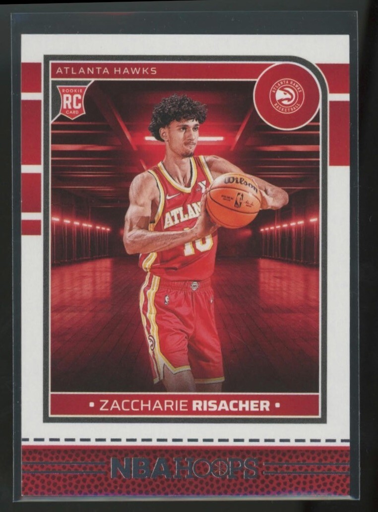 Zaccharie Risacher 2024-25 Panini NBA Hoops Hawks Rookie Card #231