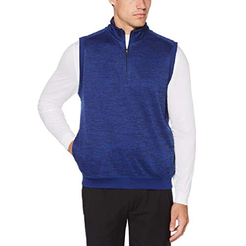 Мужской водоотталкивающий флисовый жилет для гольфа Grand Slam на молнии -Royal Heather, XL