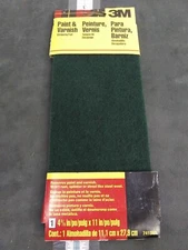 3M 7413NA Hand Sanding Stripping Pad, 4-3/8" x 11", Coarse Grit, Green