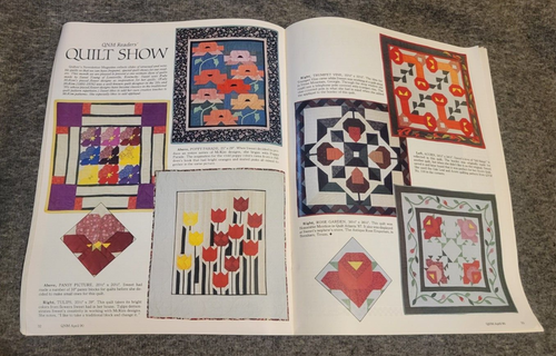 Quilter's Newsletter Magazine April 1990 #221 Fancy 9 Patch Pieced Flower Quilts - Picture 9 of 12