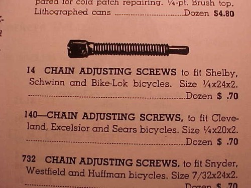 12 Ajustadores de cadena de bicicleta Schwinn de colección NOS de preguerra - Imagen 5 de 15