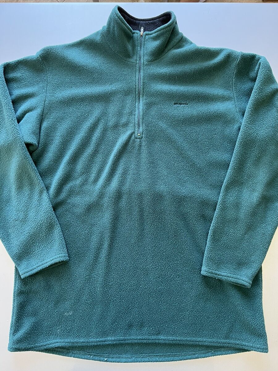 Vintage 90s Patagonia Capilene Green Fleece Half Zip Vintage 90s Patagonia Capilene Green Fleece Half Zip