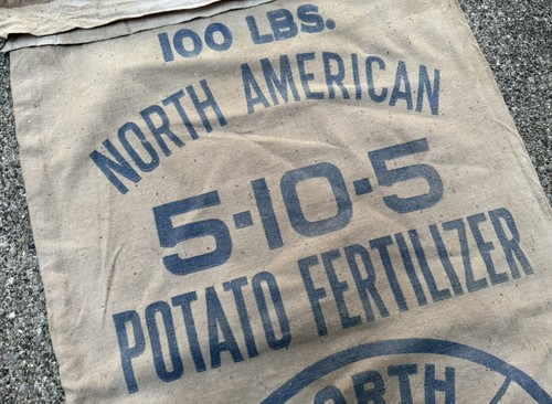 Vintage Potato Sack 100 Pounds North American Fertilizer Co. Louisville Baseball - Picture 3 of 8