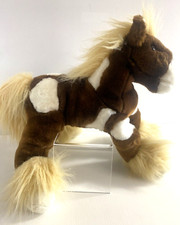 Toys R Us Animal Alley 13" Horse Plush Stuffed Animal Soft Brown Pony Clydesdale