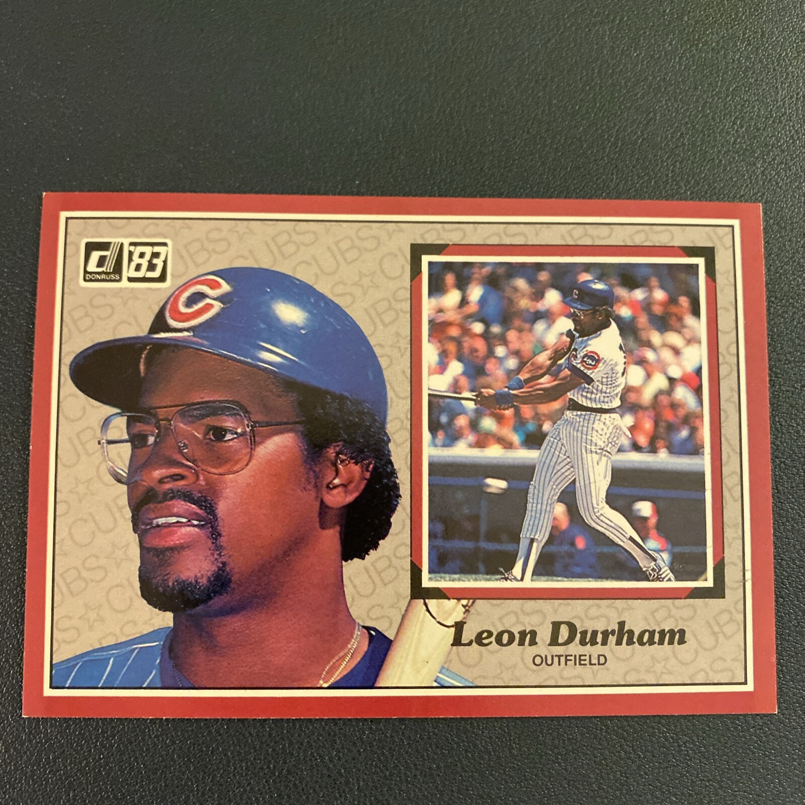 1983 Donruss Action All-Stars Oversized Leon Durham Chicago Cubs #55 EX