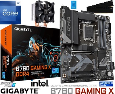 PC Aufrüstkit Intel Core i7-14700K bis 64GB D4 mit TPM 2.0 GIGABYTE B760 Gaming