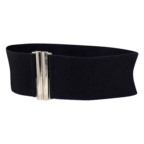 The Limited Women Black Stretch 2.5” Wide Embellished Jewels Belt Snap Closure S The Limited Women Black Stretch 2.5” Wide Embellished Jewels  main image 2