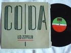 LED ZEPPELIN - CODA LP  MADE IN INDIA with Inner Rare