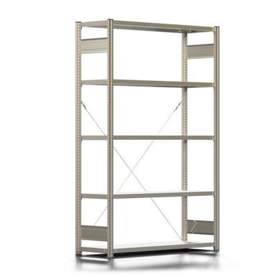 Fachbodenregal 150 kg 2000x1285x400 mm, erweiterbar, 5 Böden, Werkstattregal