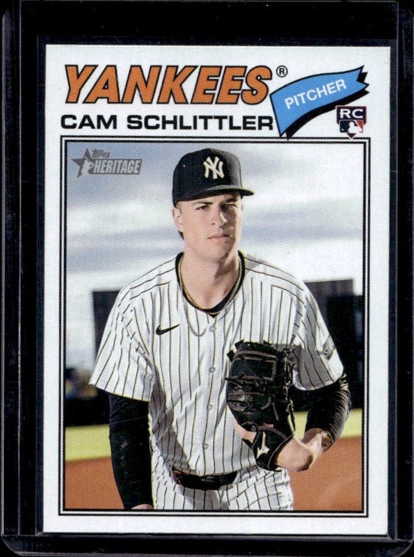 2026 Topps Heritage Cam Schlittler RC Rookie #222 New York Yankees