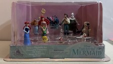 Disney Store THE LITTLE MERMAID DELUXE FIGURE PLAY SET 10 PCS NEW