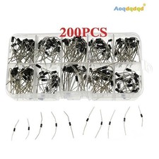 200PCS 10 Values Rectifier Diode Assorted Kit 1N4001 1N4002 1N4003 1N4004 1N4005