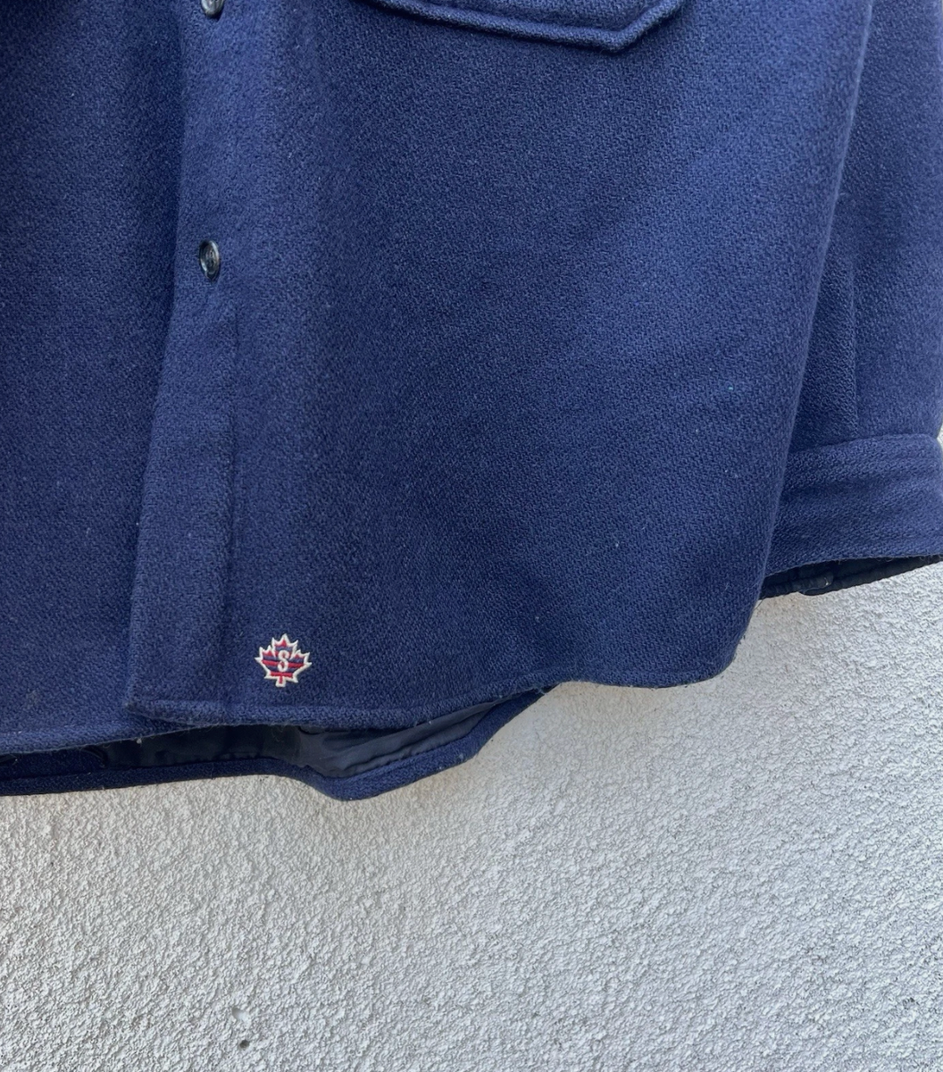 90s old stussy woolshirts jacket 王冠タグ Stussy Vintage Wool Mens