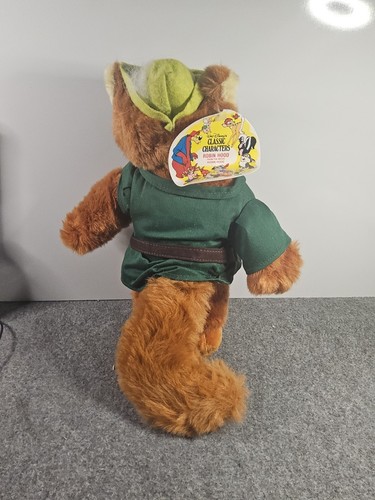 Rare Vintage Disney Robin Hood Fox Plush 14 Inch W/ Tag | eBay