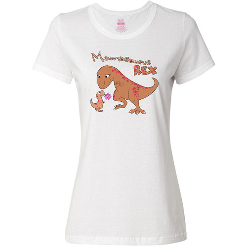 Inktastic Mamasaurus Rex Mother's Day Women's T-Shirt Mom Dinosaur Tough Mommy