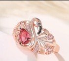 Rose Gold Flamingo Ring Size 7 New — photo 3
