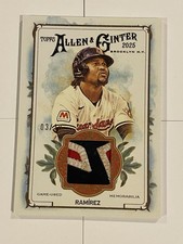 2025 Topps Allen & Ginter #AGR-JR Jose Ramirez 3/10 Game-Used Patch SSP