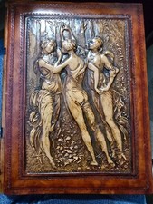 Three Graces Italian Leather Album, Inspired by Italian Renaissance designs