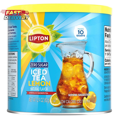 Lipton Diet Lemon Iced Tea Mix   Pack of 2, 10 Quarts Each (Total 20 Quarts)   Z