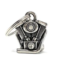  - Motorcycle Engine Biker Bell Accessory or Keychain for Good Luck on The 