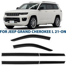 Side Window Deflectors Rain Guards for 2021-2026 Jeep Grand Cherokee L