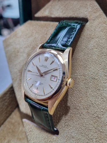 Rolex Oyster Perpetual 36 Ovettone Vintage 36mm Cassa Oro 18k 1953 - Foto 3 di 9