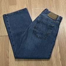 American Eagle Jeans Mens Loose 26x28 (26x26) Blue Dark Wash Denim Western Y2K