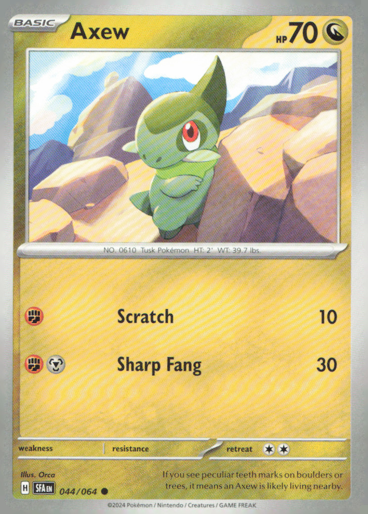 Axew Common SV: Shrouded Fable 044/064 NM